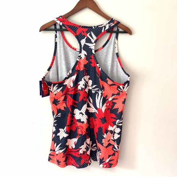 Champion Graphic Gard Reversible Mesh Jersey Floral Orange Navy NEW Size Large - Picture 5 of 14